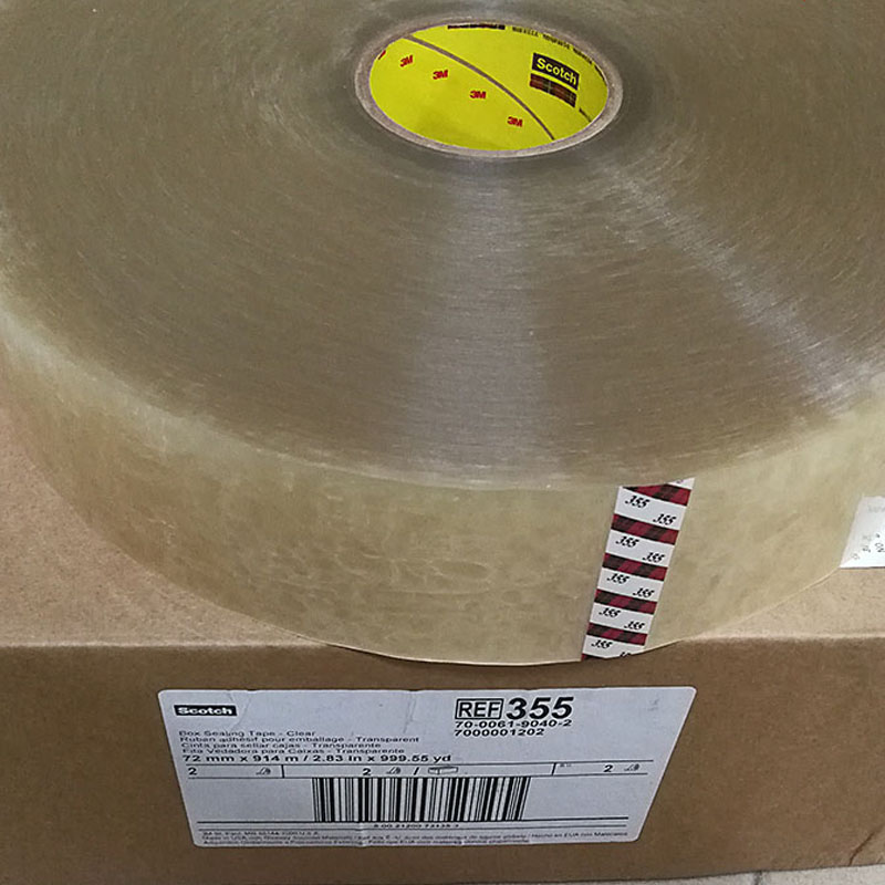 深圳批发3M355可印刷透明封箱胶带3m包装纸箱胶带，快递打包封口封箱胶带