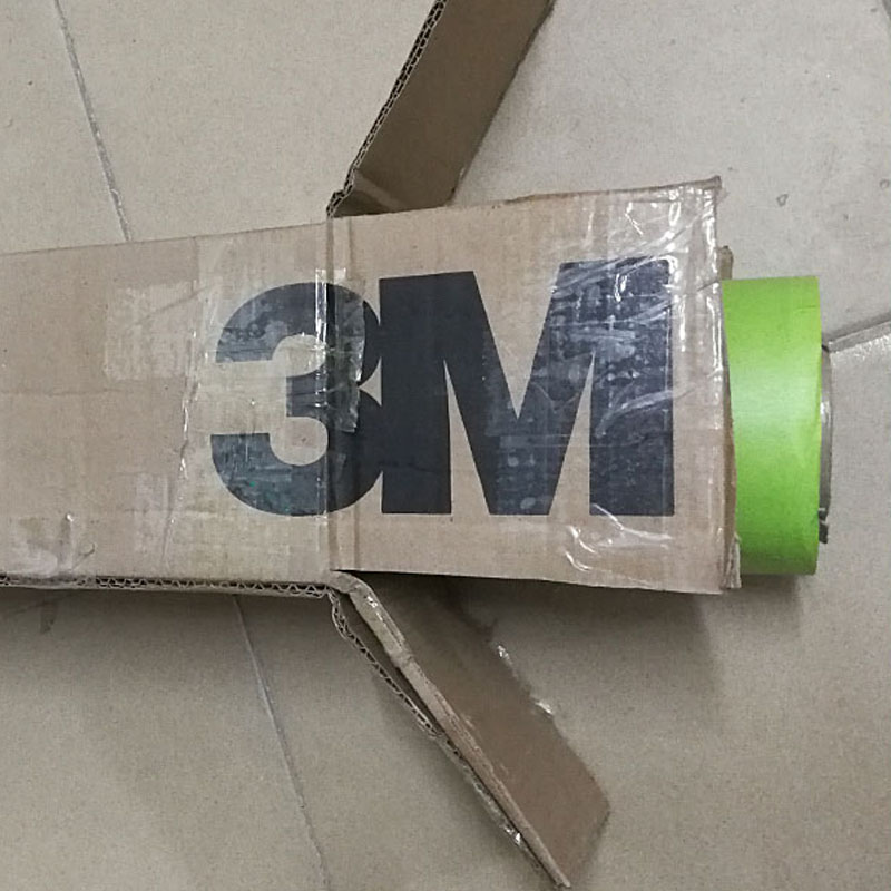 深圳批发正品3M401+绿色美纹纸胶带耐高温汽车喷漆遮蔽贴边标记无痕易手撕